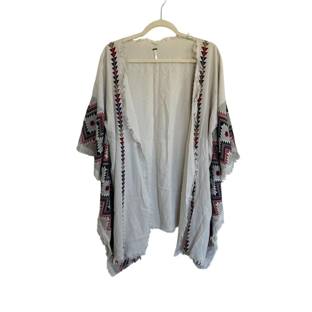 FREE PEOPLE AZTEC FRINGE CARDIGAN
